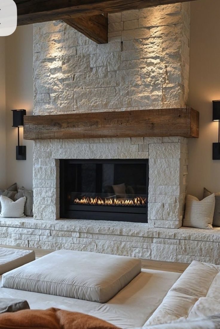 Hearthside seating & reclaimed timber